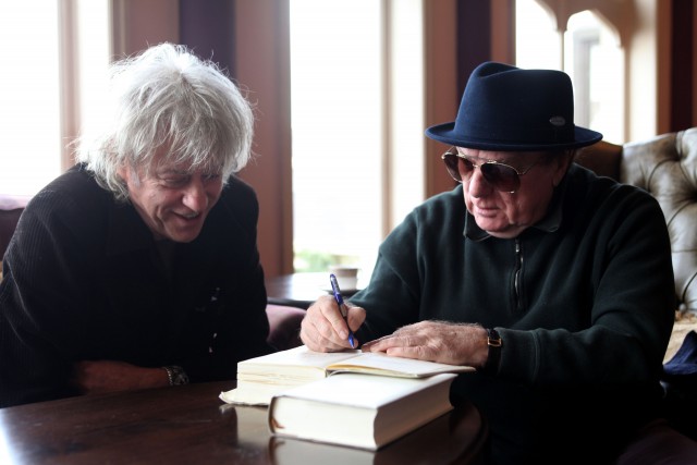 Van Morrison con Bob Geldof