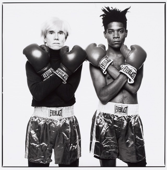 Andy Warhol e Jean-Michel Basquiat, 1985 - foto di Michael Halsband